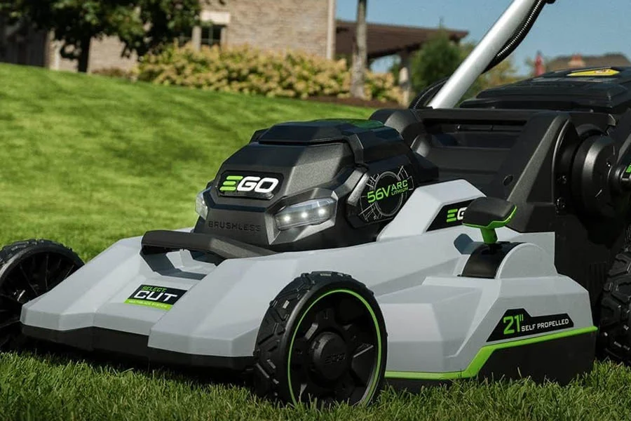 electric battery lawnmower